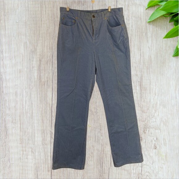VINTAGE RALPH LAUREN -- Corduroy Jeans, Lt Blue, Classic Straight Leg, Pockets - Picture 1 of 9